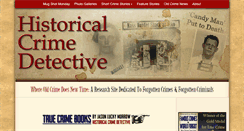 Desktop Screenshot of historicalcrimedetective.com