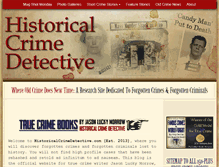 Tablet Screenshot of historicalcrimedetective.com